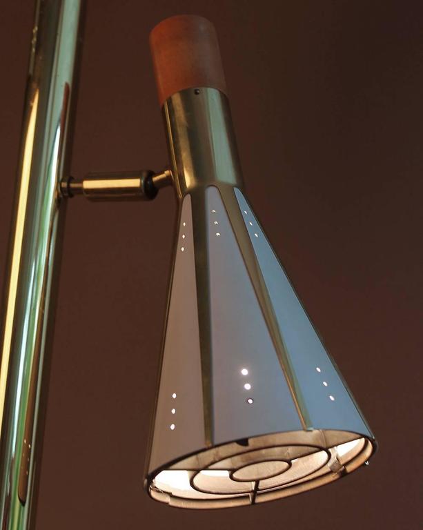 Very Large Ceiling to Floor Pole Lamp, 1960s Modernist Design, Stilnovo