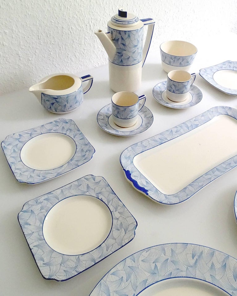 18 PCs Royal Doulton Art Deco Service Dinner Dinnerware 30s Modernist