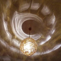 Large Doria Murano Glass Globe Chandelier, 1970s Pendant Lamp