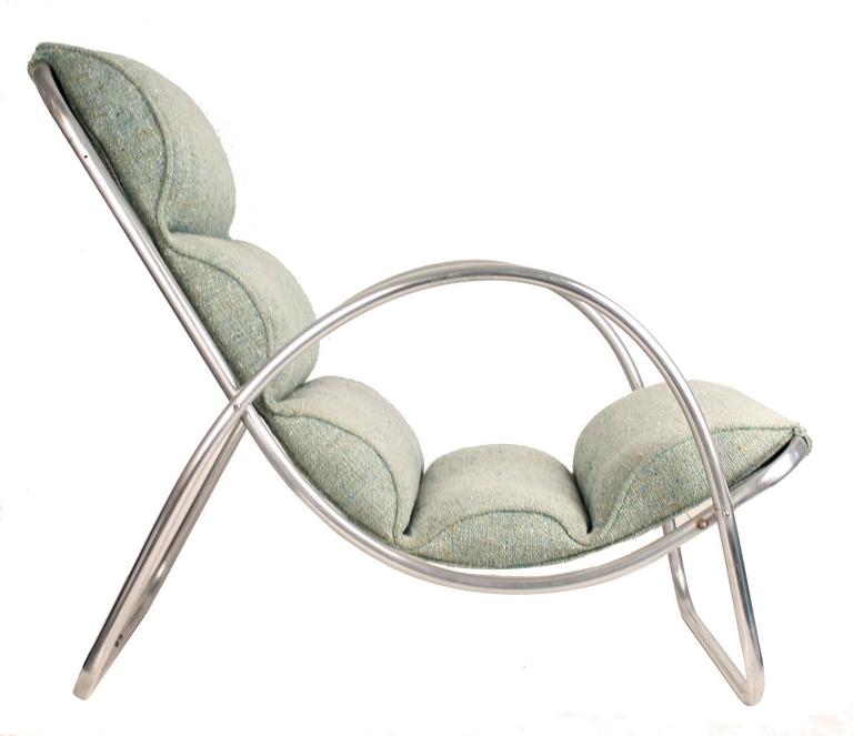American Pair Halliburton Lounge Chairs, 1930s  Art Deco Machine Age Modernist Design For Sale