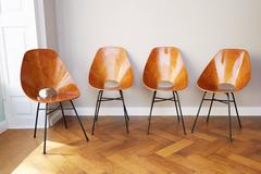 Set of Chairs by Vittorio Nobili, Prod. Medea, Italy, circa 1955