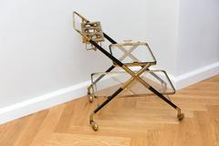 Bar Cart by Cesare Lacca, Italy circa 1950
