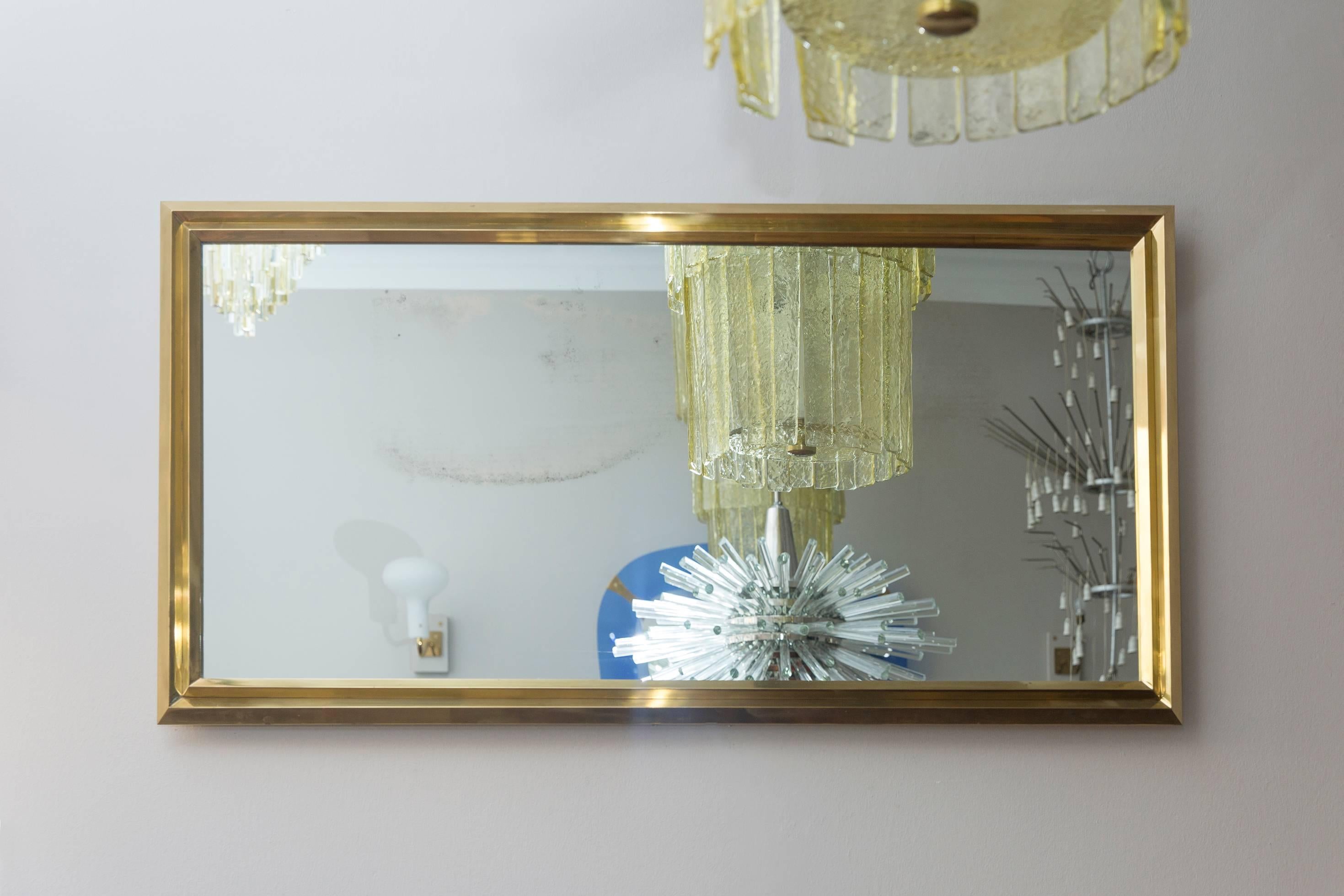 Large Wall Mirror, Italy, circa 1970 In Excellent Condition For Sale In Munich, DE