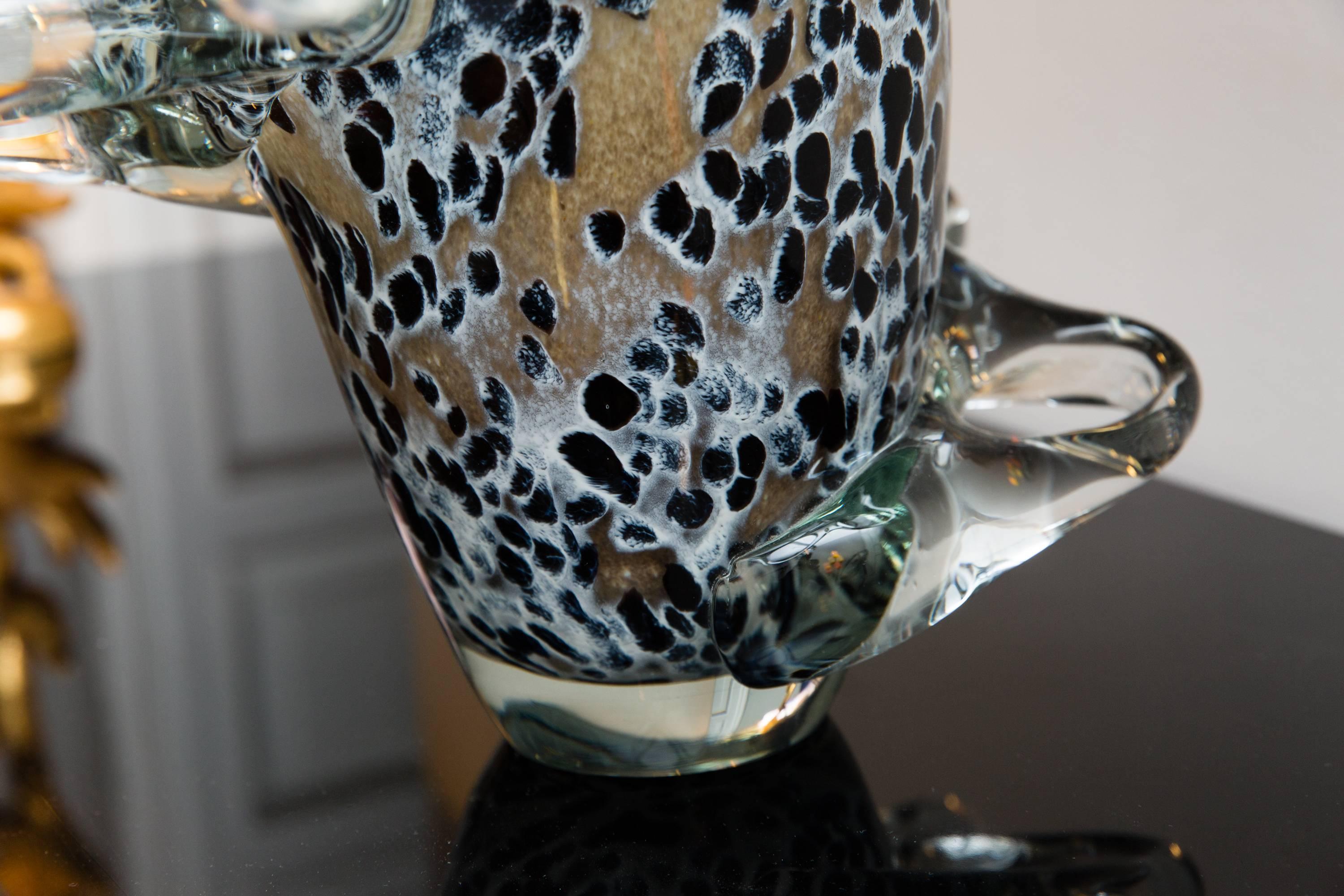 Vase by Mihai Topescu, Romania, circa 1990, Studio Glass In Excellent Condition For Sale In Munich, DE