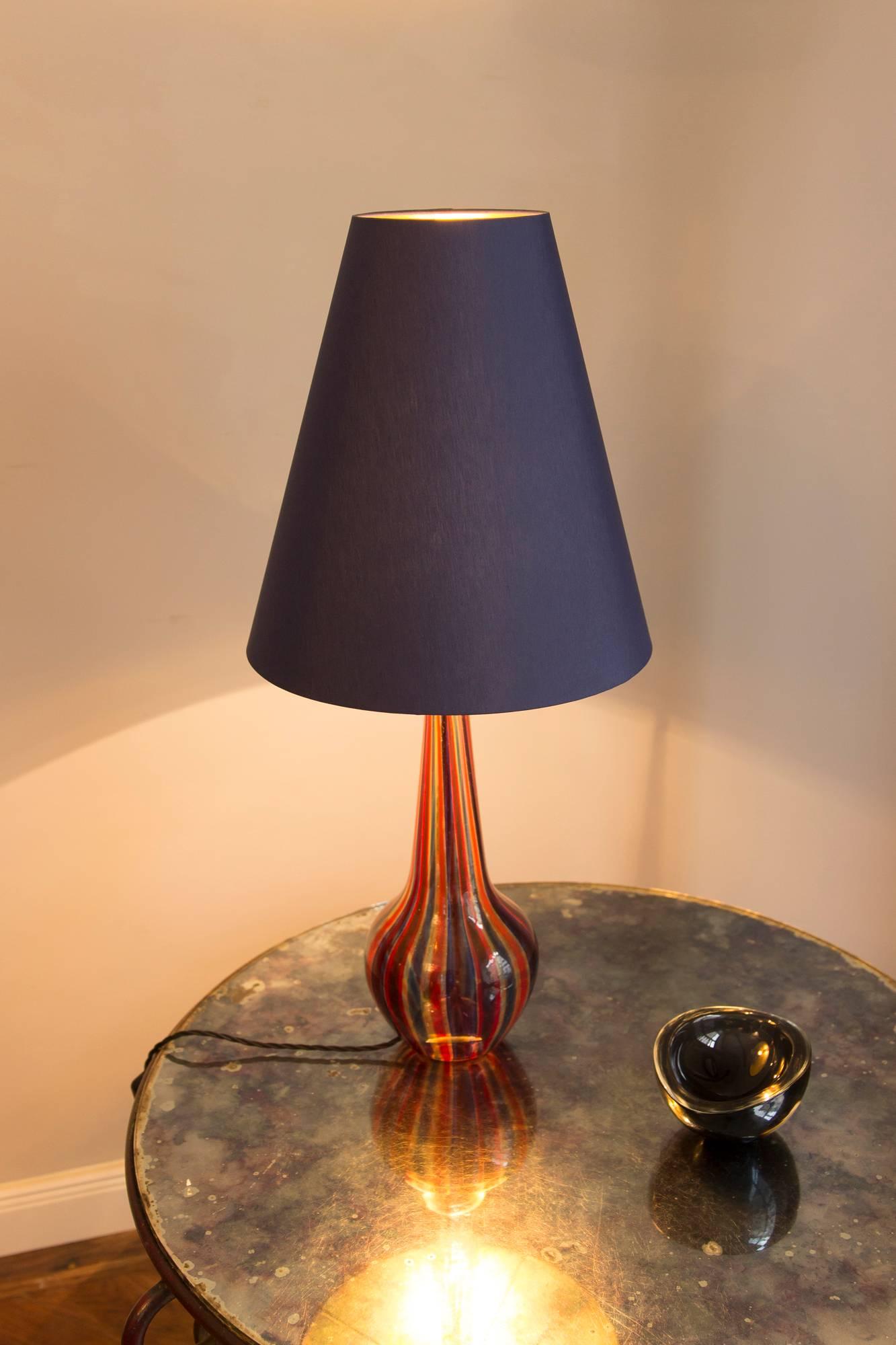 Mid-Century Modern Table Lamp by Barovier & Toso, Italy, circa 1950 For Sale