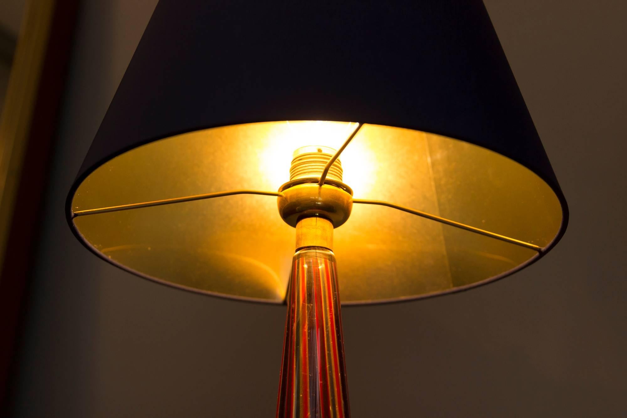 Mid-20th Century Table Lamp by Barovier & Toso, Italy, circa 1950 For Sale