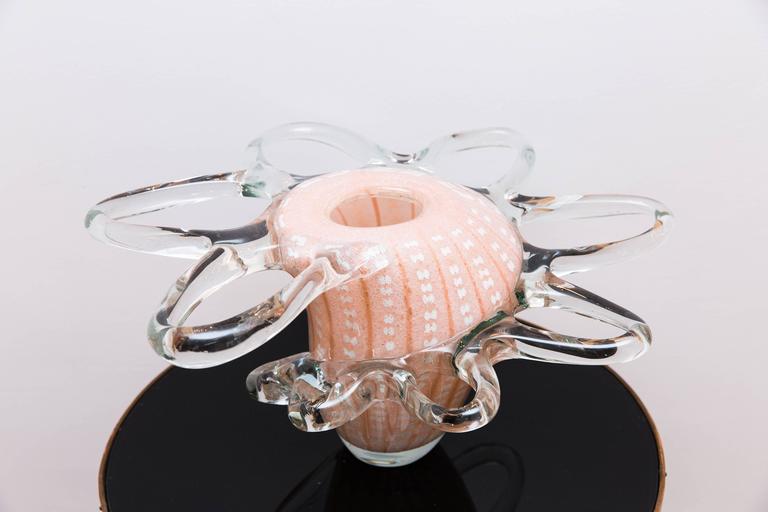 Vase by Mihai Topescu, Romania, circa 1990, Studio Glass For Sale at