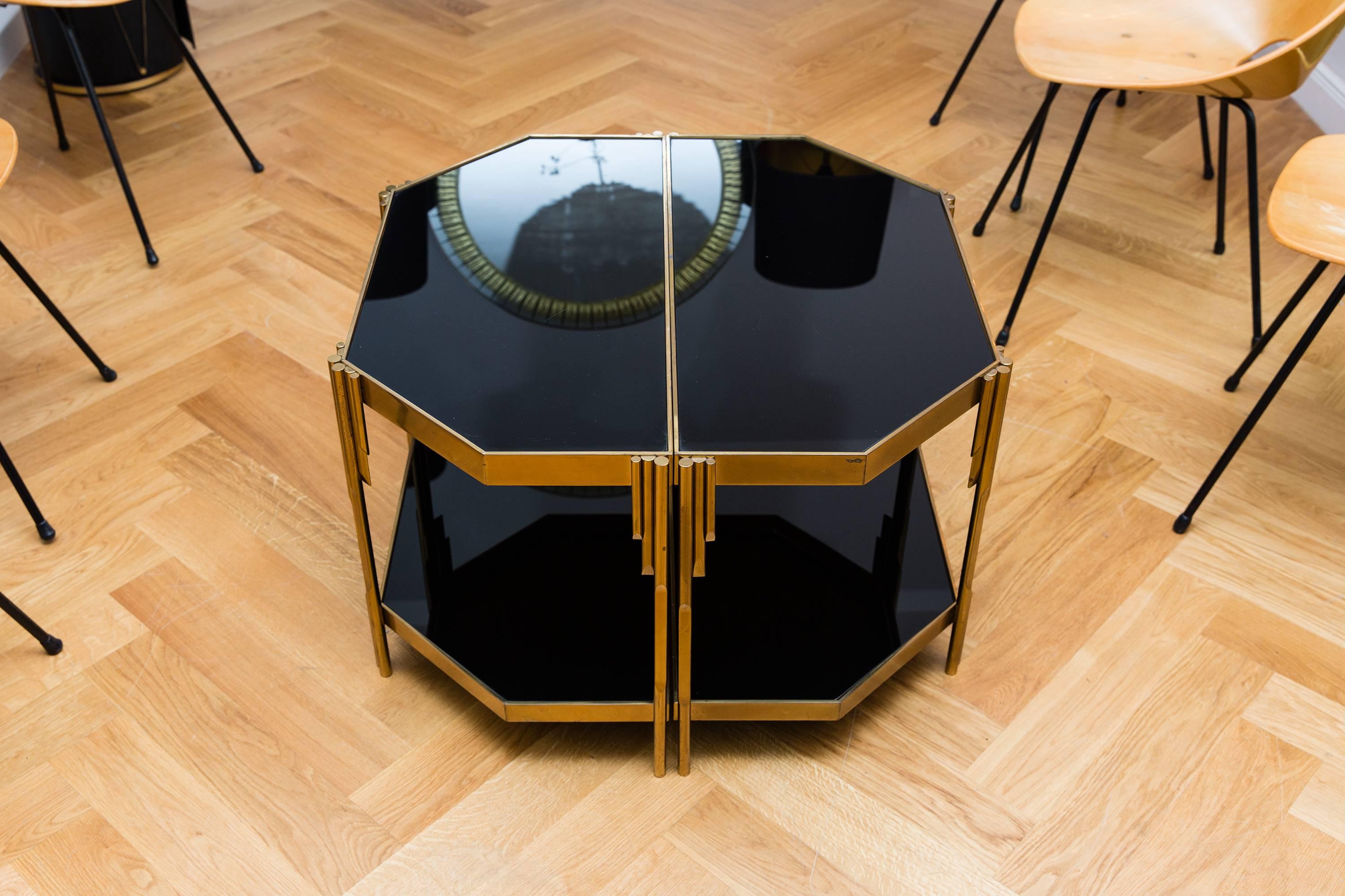 Italian Pair of Occasional Tables by Luciano Frigerio, Model Achille, Italy, 1970s