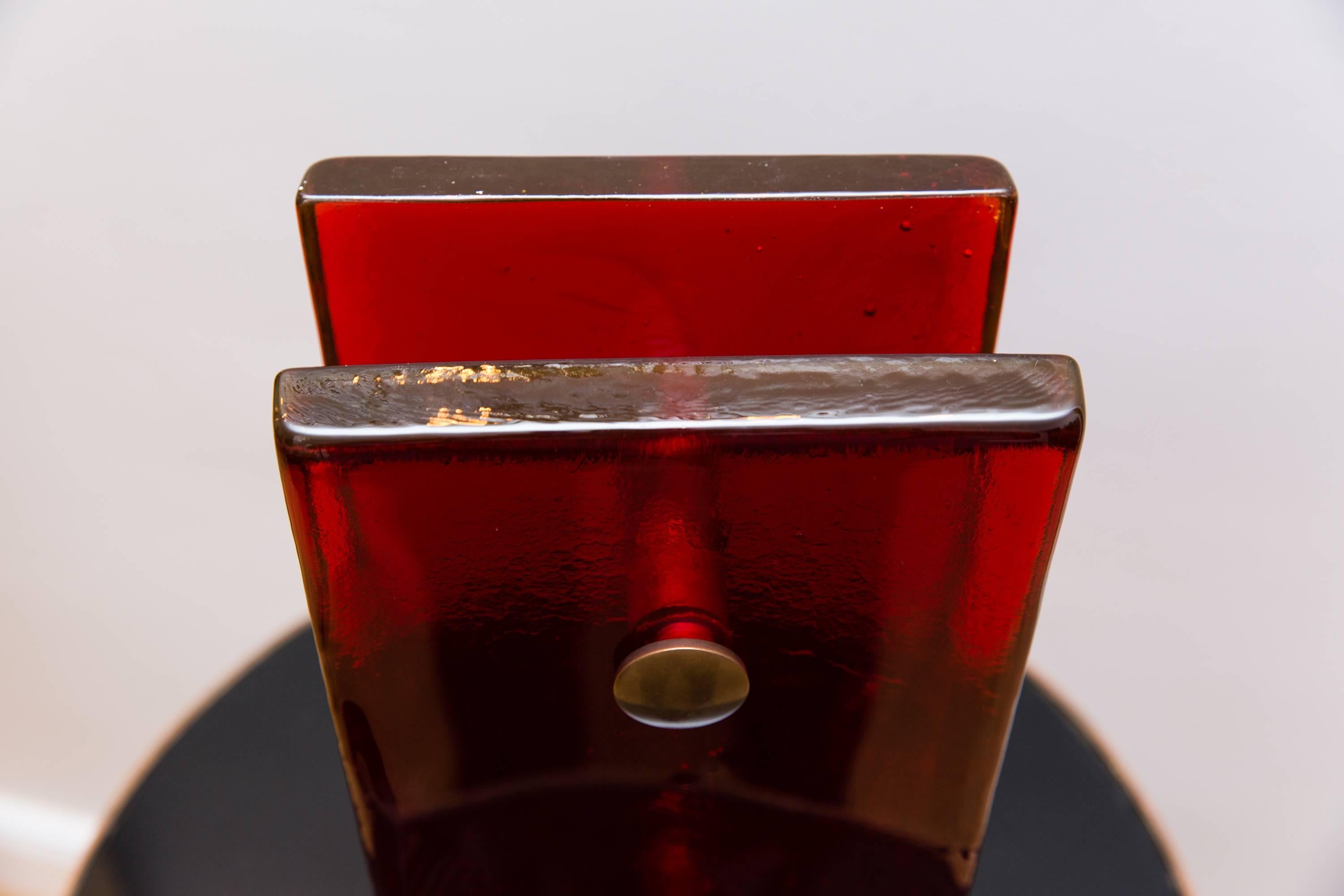 Mid-Century Modern Murano Glass Door Handle, Italy, circa 1960 For Sale
