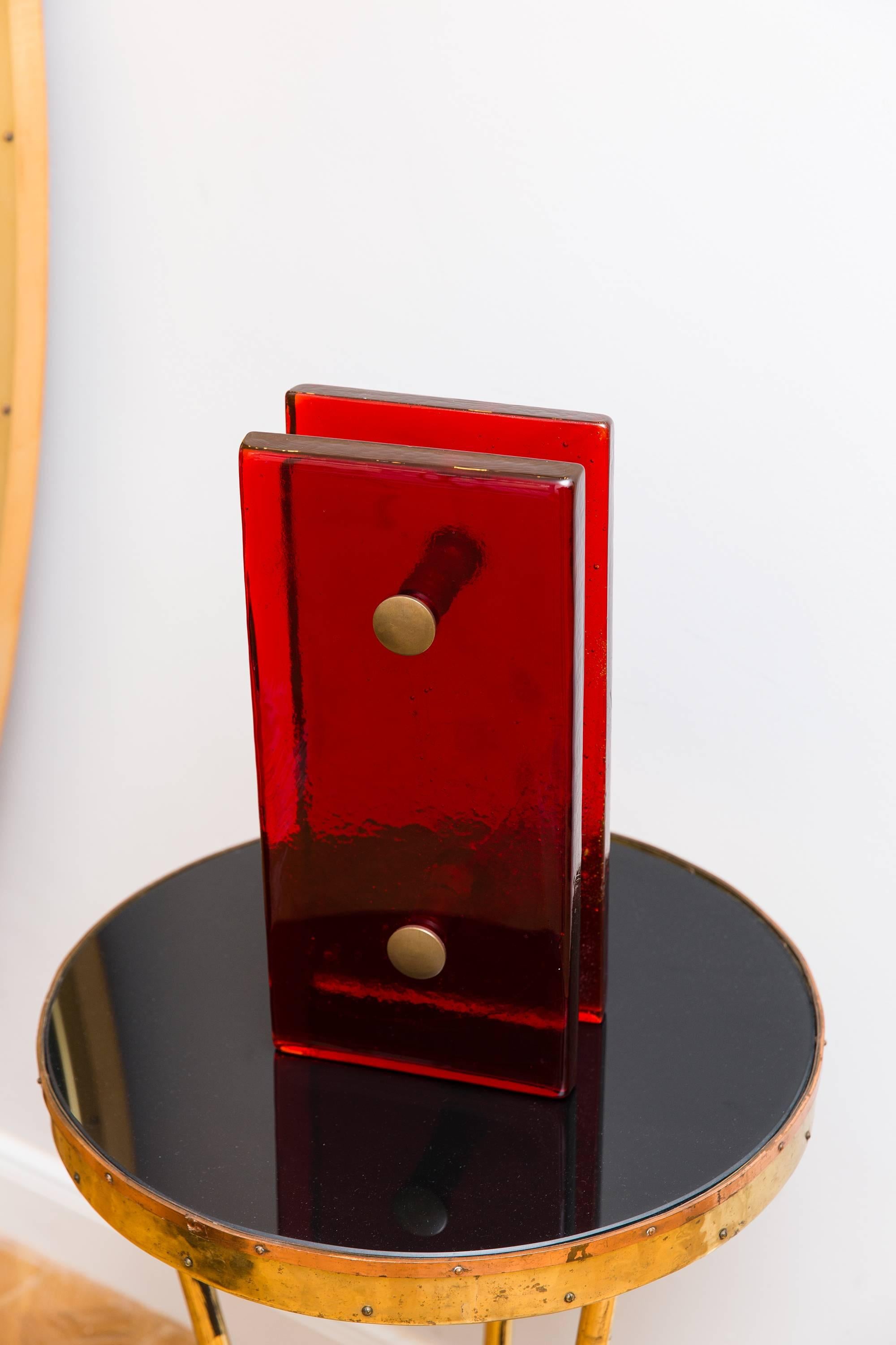 Italian Murano Glass Door Handle, Italy, circa 1960 For Sale