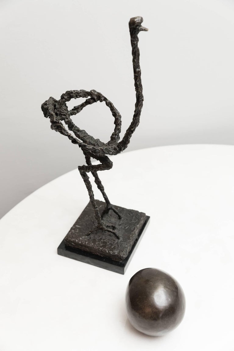 Ostrich Bronze Figure, Giacometti Style, France, circa 1970 at 1stdibs