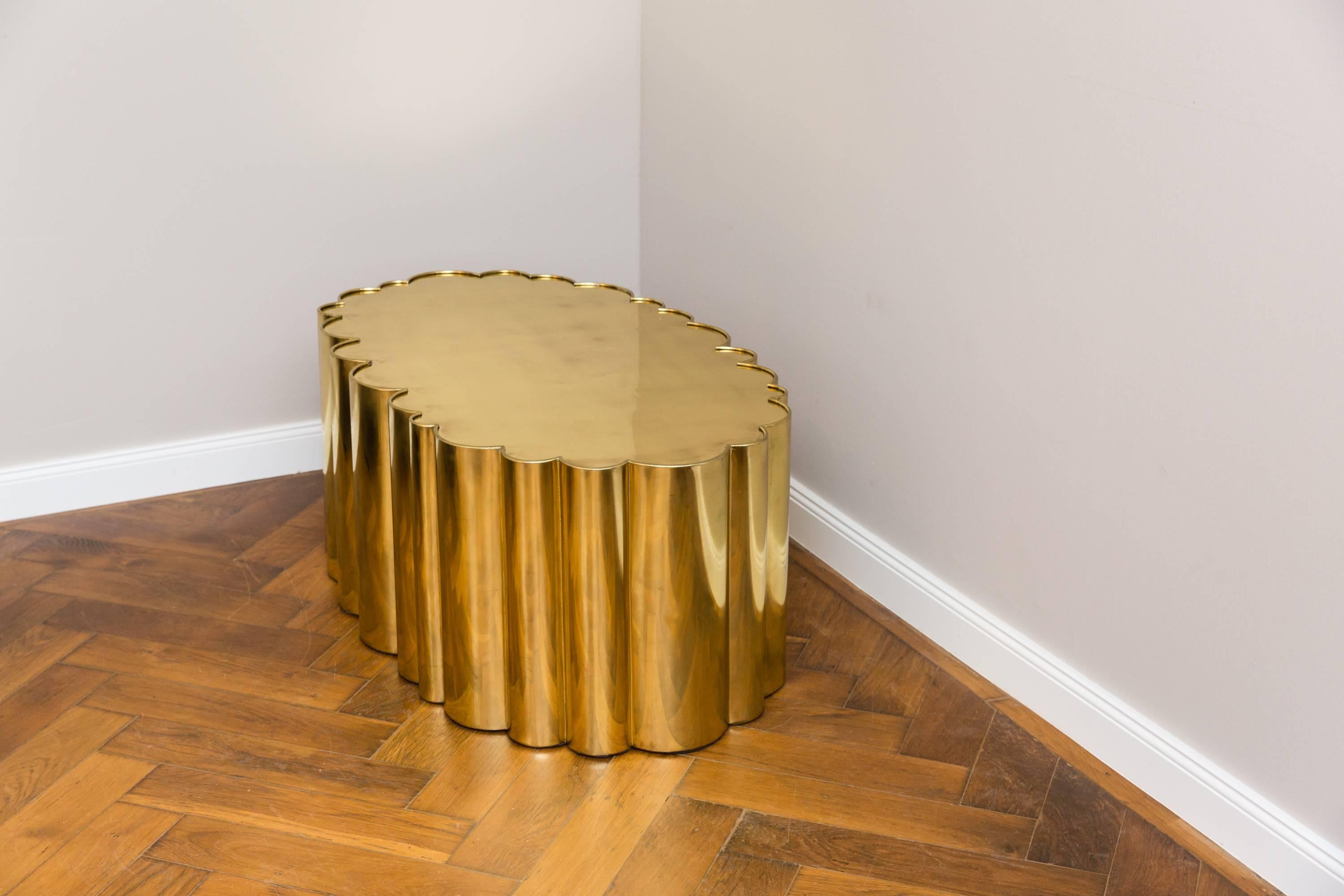 Polished Brass Coffee Table 