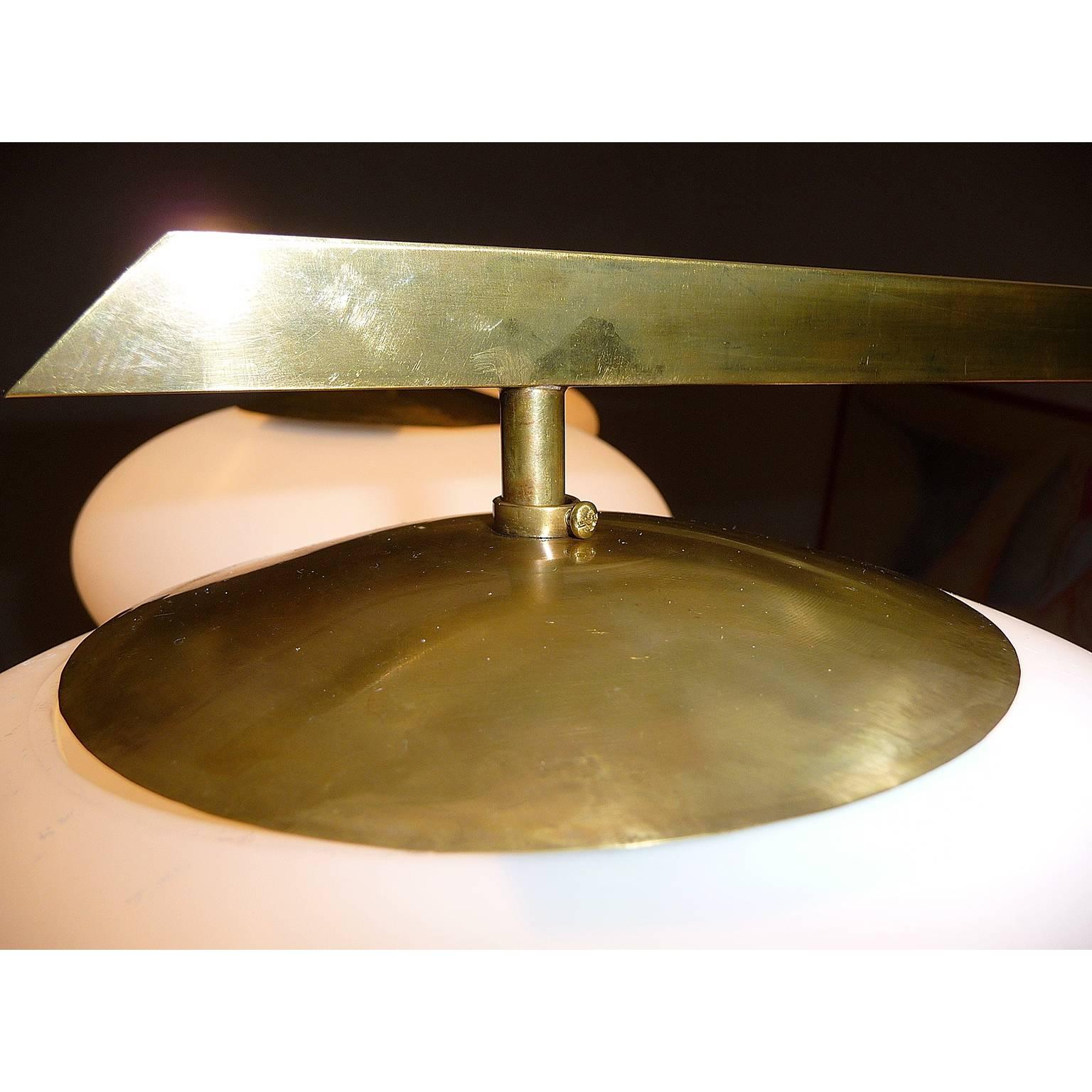 Brass Impressive Ceiling Lamp Italian Mid-Century Style