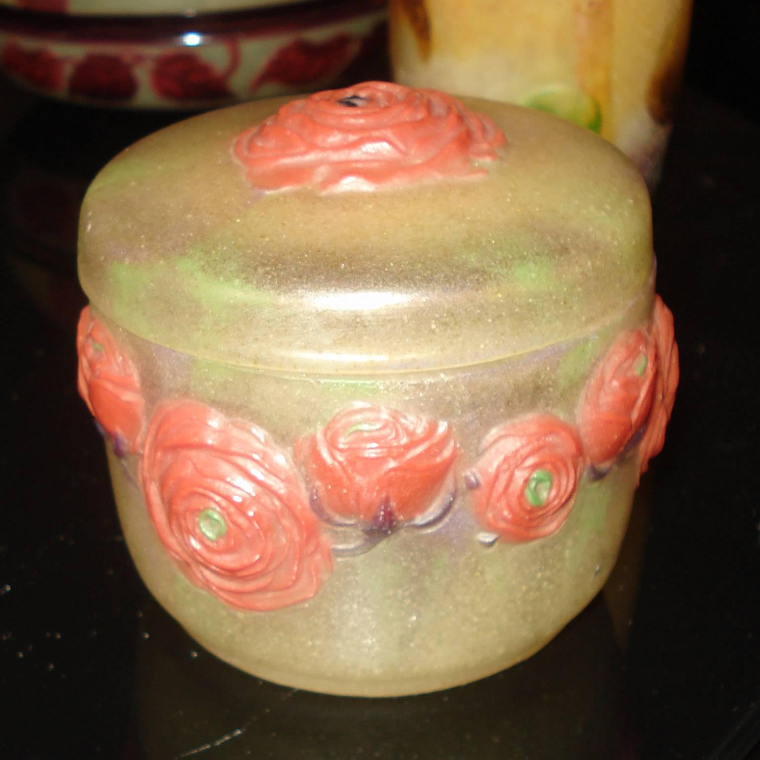 Exquisite Box in Pate De Verre by G. Argy-Rousseau in vendita 5