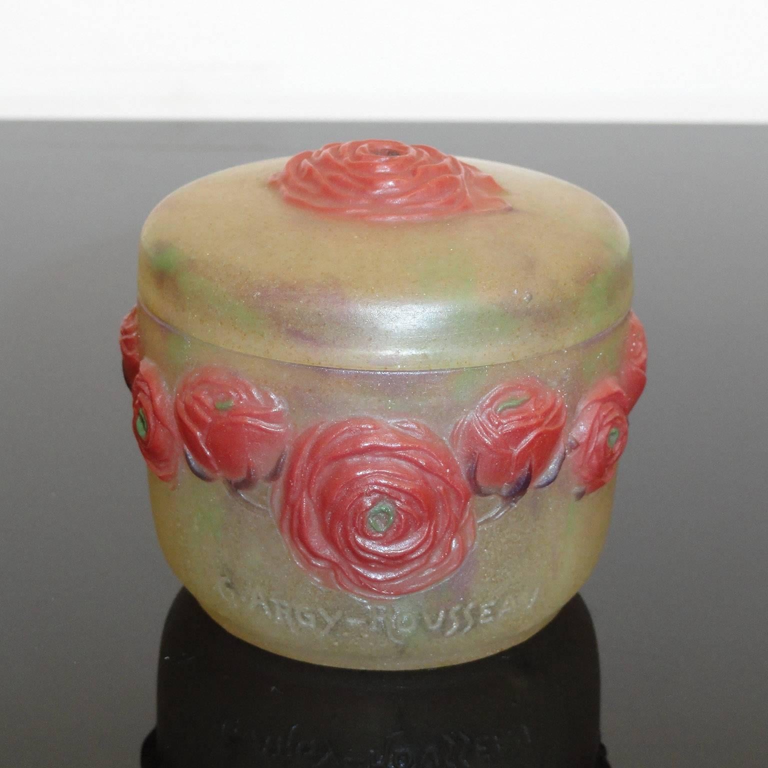 Exquisite Box in Pate De Verre by G. Argy-Rousseau in vendita 10