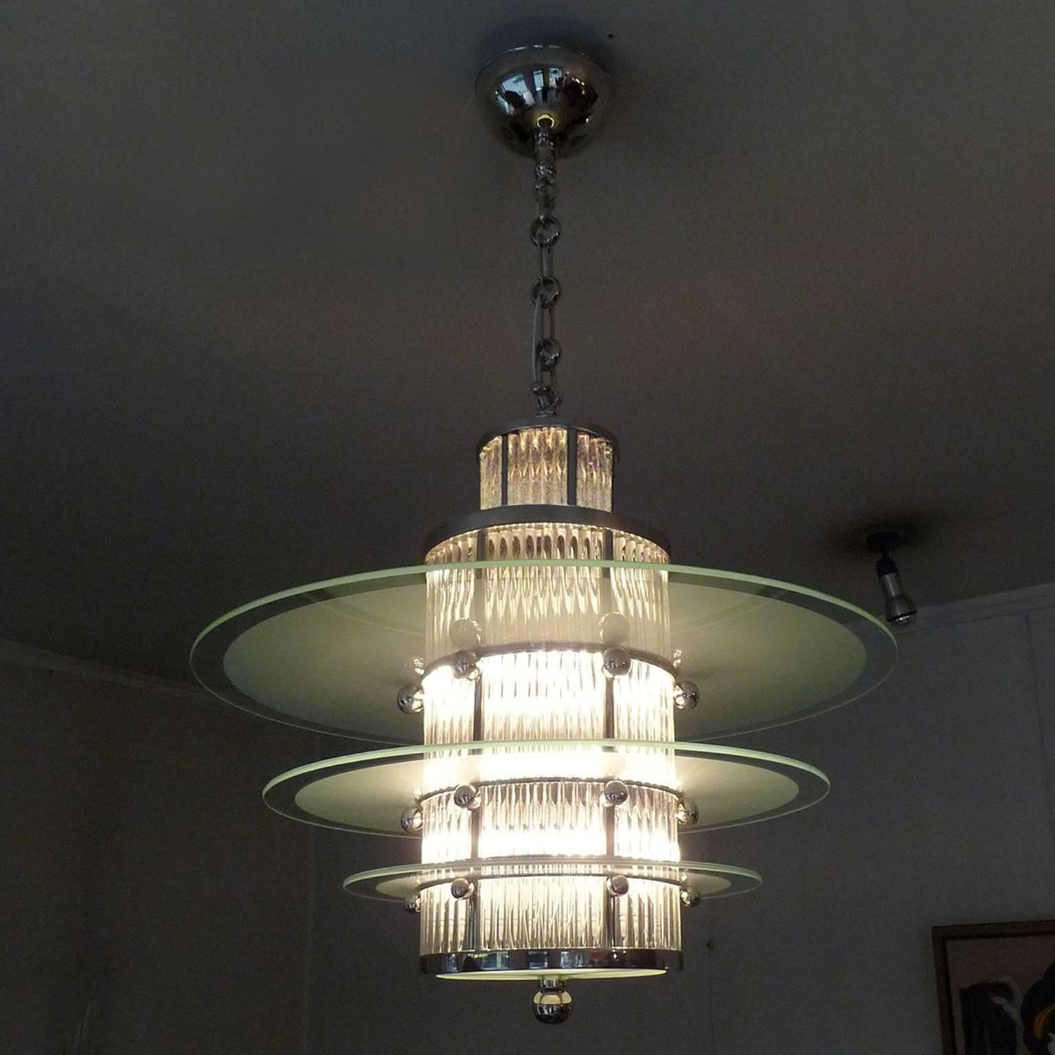 Art Deco Ceiling Light by Atelier Petitot In Excellent Condition In Bochum, NRW
