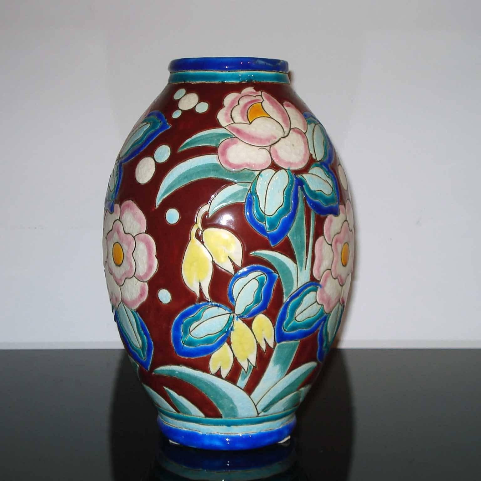 Belgian Art Deco Keramis Vase