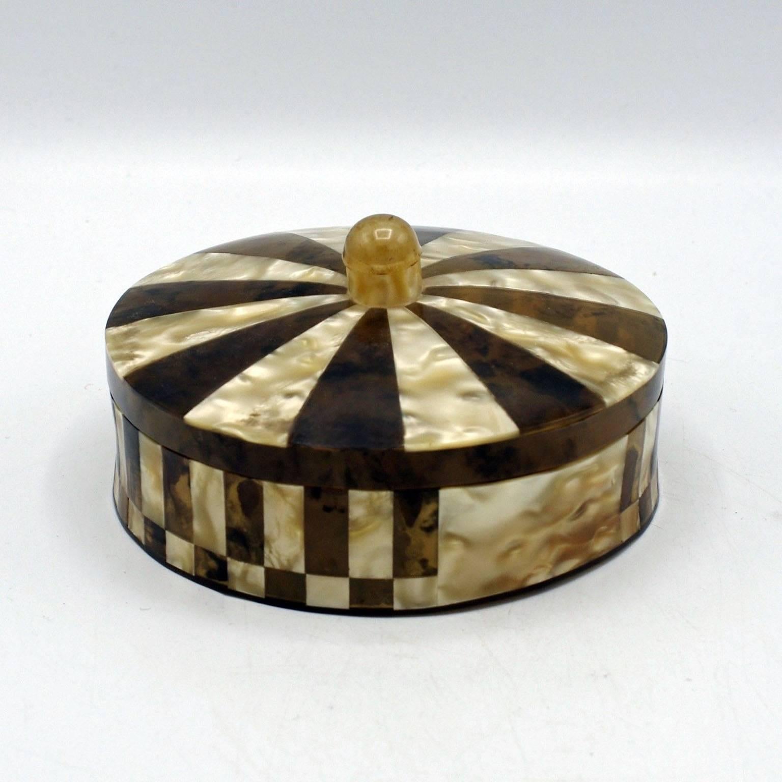 Art Deco Round Lidded Box 1