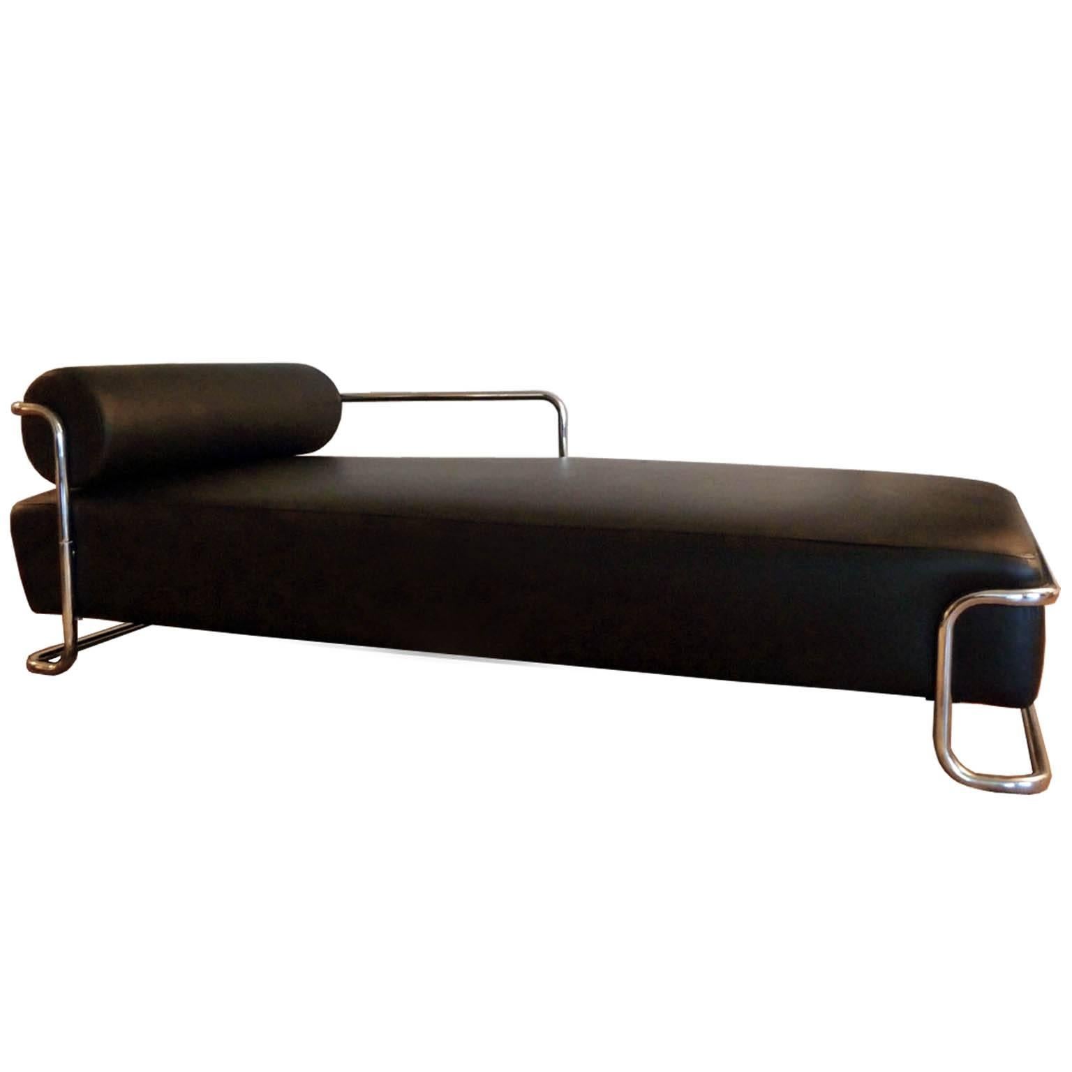 Modernist Daybed Edited by Thonet-France, Attributed to Emile Guillot