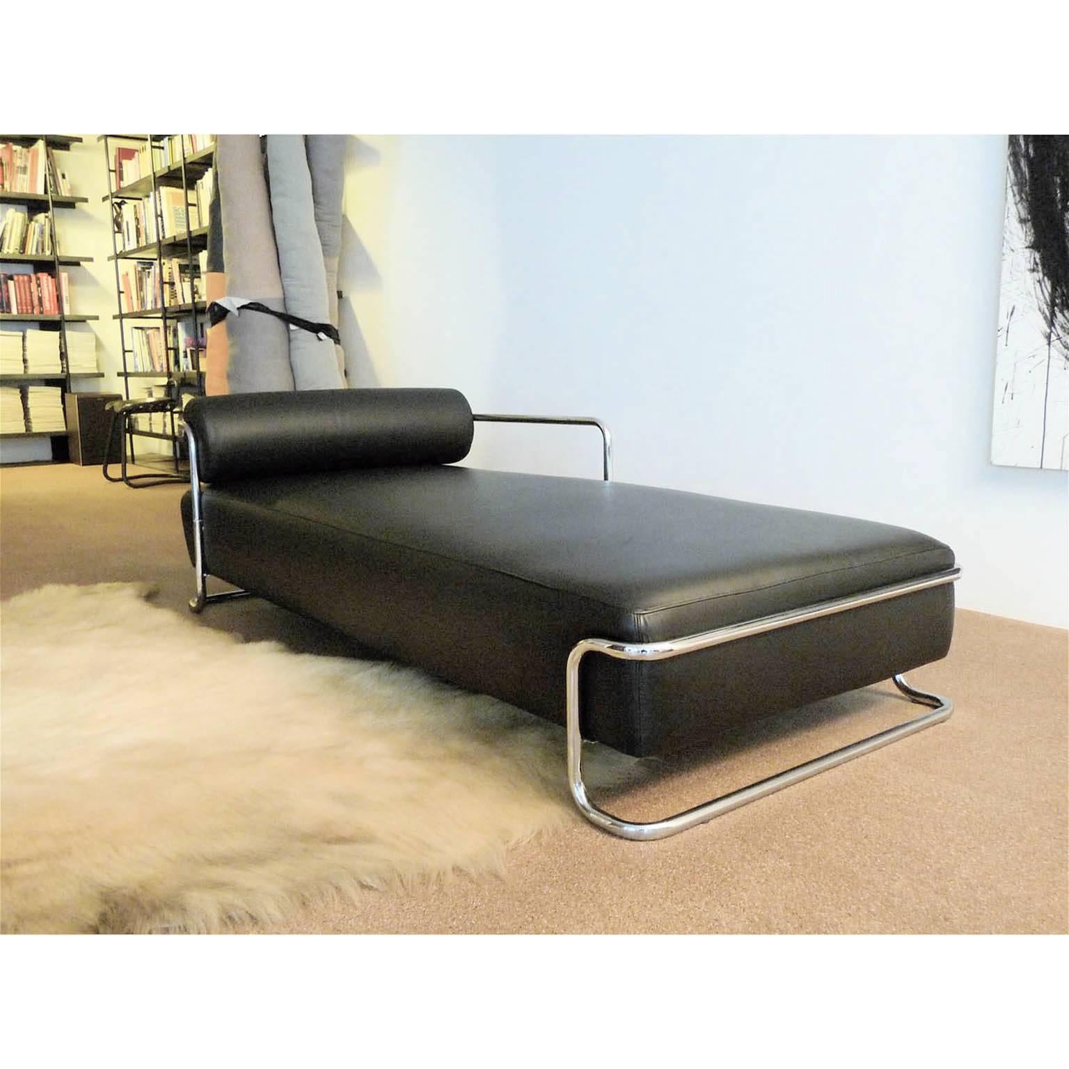 Art Deco Modernist Daybed Edited by Thonet-France, Attributed to Emile Guillot