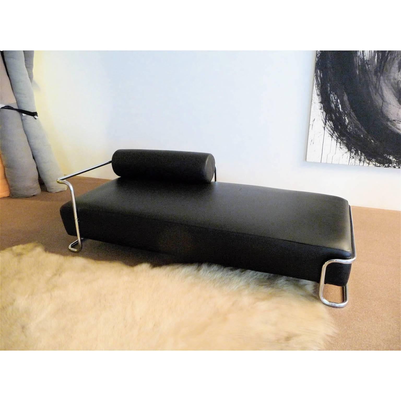 French Modernist Daybed Edited by Thonet-France, Attributed to Emile Guillot