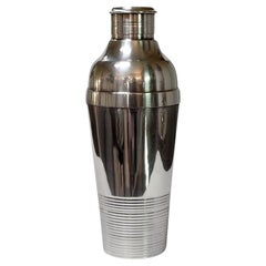 Luc Lanel for Christofle Gallia Silver Plate "Ondulation" Cocktail Shaker