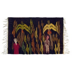 Woven Wool Tapestry in the Style of Evelyn Ackerman