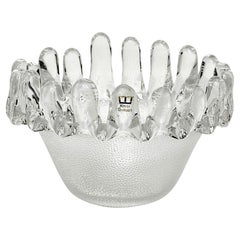 Kosta Boda "Sunflower" Bowl Vide-Poche Art Glass by Goran Warff