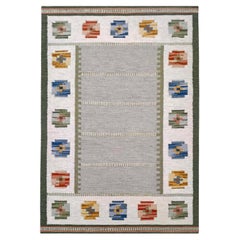 Important Historical Swedish Kilim Model 'Gripsholm' for Strehög