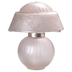Very Rare Daum Nancy Art Deco Table Lamp