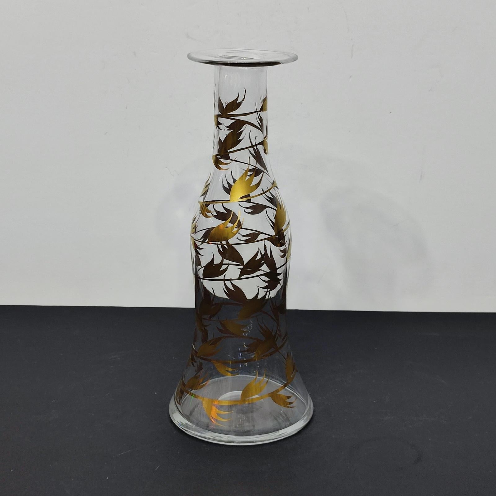 Vetro Set di tre pezzi in vetro artistico della metà del secolo scorso di Margareta Hennix, Svezia in vendita