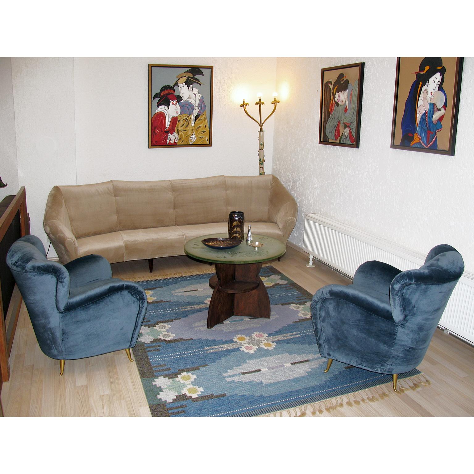 Mid-Century Modern Fauteuils italiens modernes du milieu du siècle Guglielmo Ulrich Attributed Design, 1960s en vente