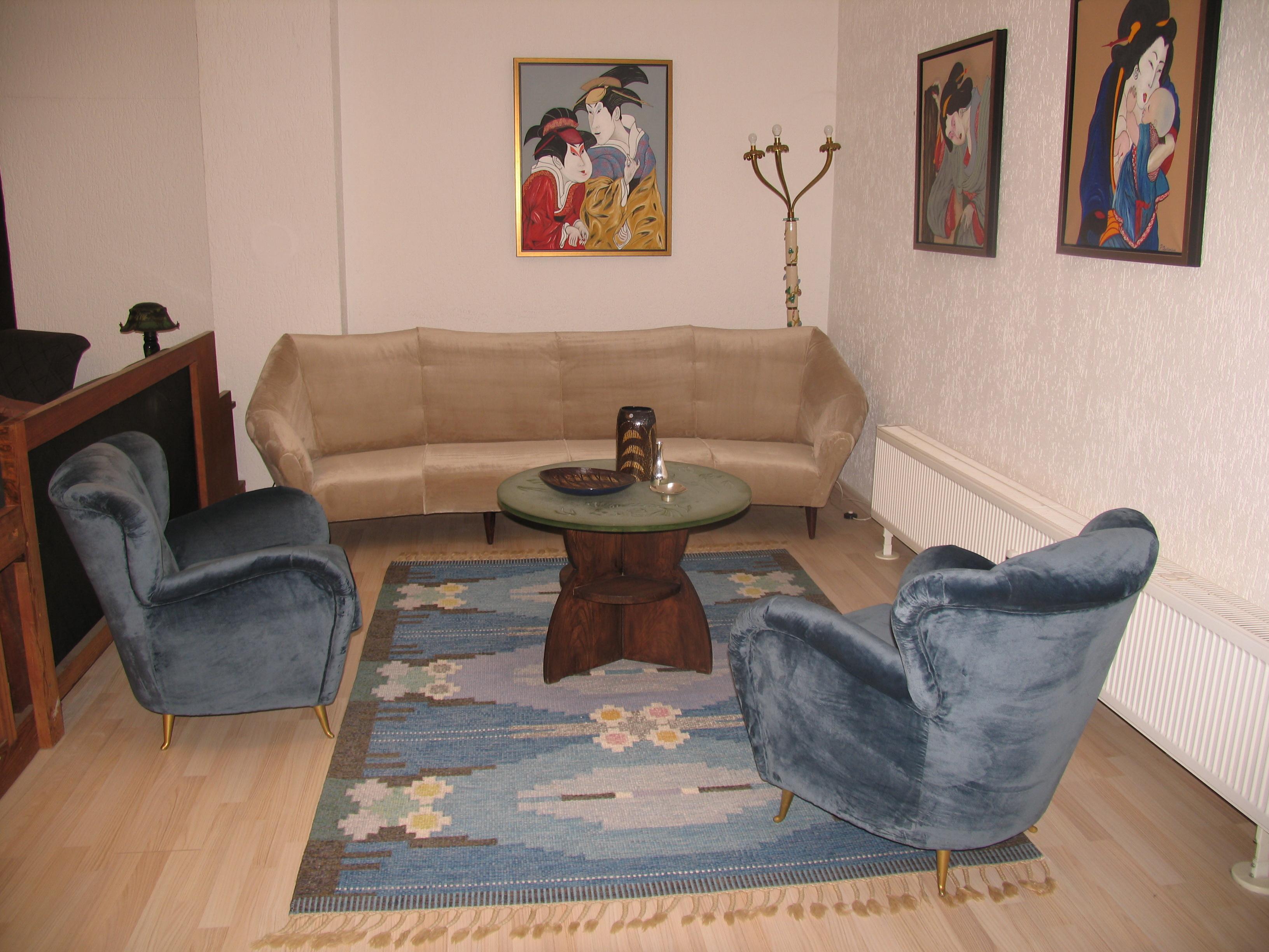 Fauteuils italiens modernes du milieu du siècle Guglielmo Ulrich Attributed Design, 1960s Excellent état - En vente à Bochum, NRW