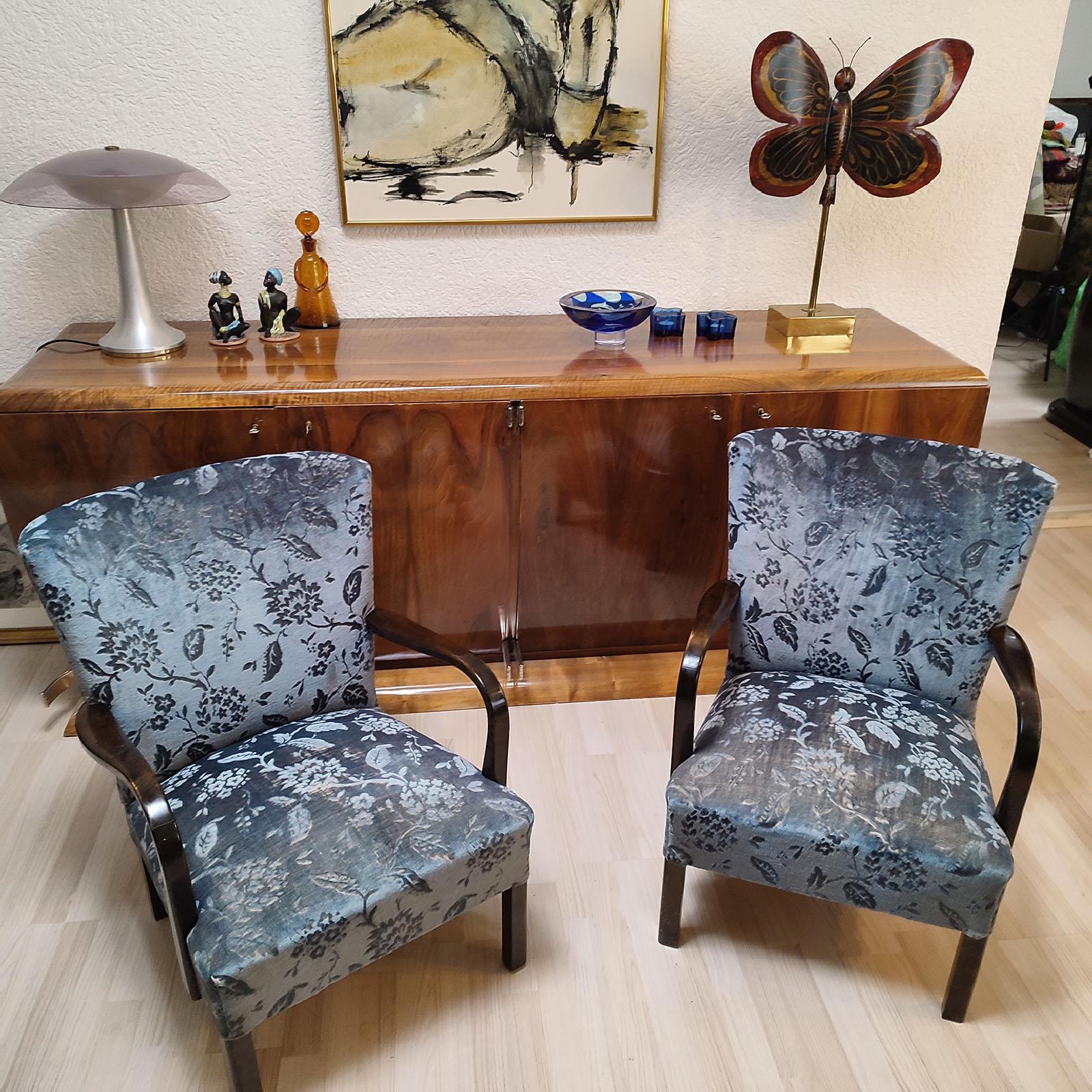 Danois Paire de fauteuils danois modernes Wingback dans le style d'Alfred Christensen en vente