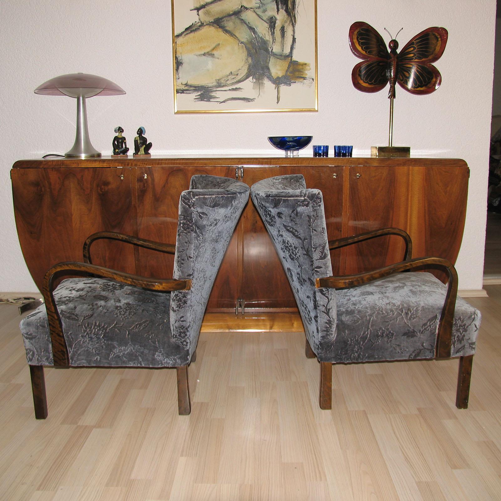 Milieu du XXe siècle Paire de fauteuils danois modernes Wingback dans le style d'Alfred Christensen en vente