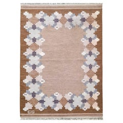 Vintage Swedish Wool Carpet by Git Gransjö Carlsson, Signed “GG”