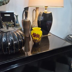 Highly Collectible Émile Gallé Cameo Glass "Pansies" Vase, circa 1900