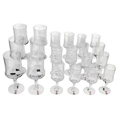 Copas de vino, de Oporto y de licor, juego de 20 copas de cristal con pie, Bengt Edenfalk