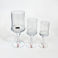 Copas de vino, de Oporto y de licor, juego de 20 copas de cristal con pie, Bengt Edenfalk