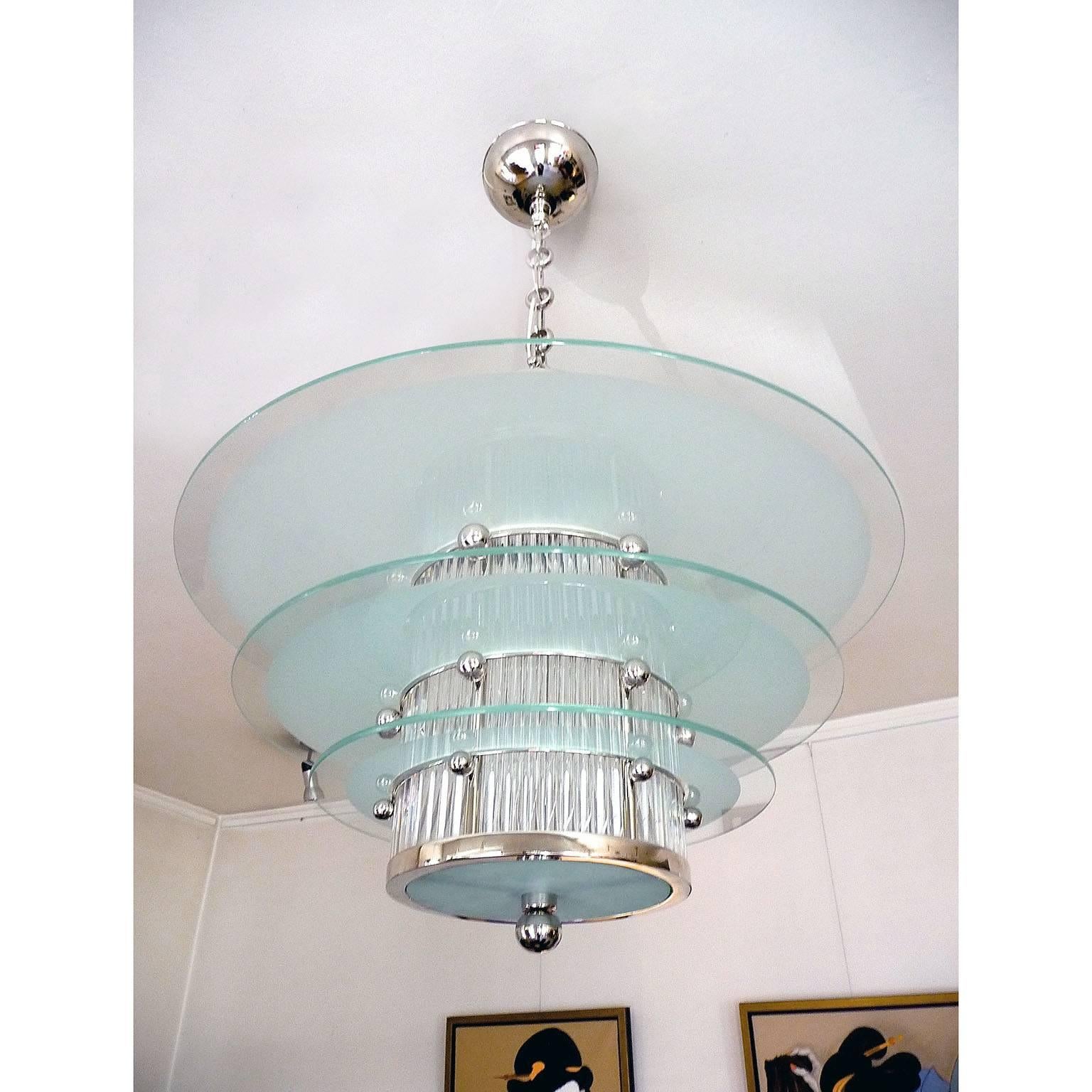 Art Deco Ceiling Light by Atelier Petitot In Excellent Condition In Bochum, NRW