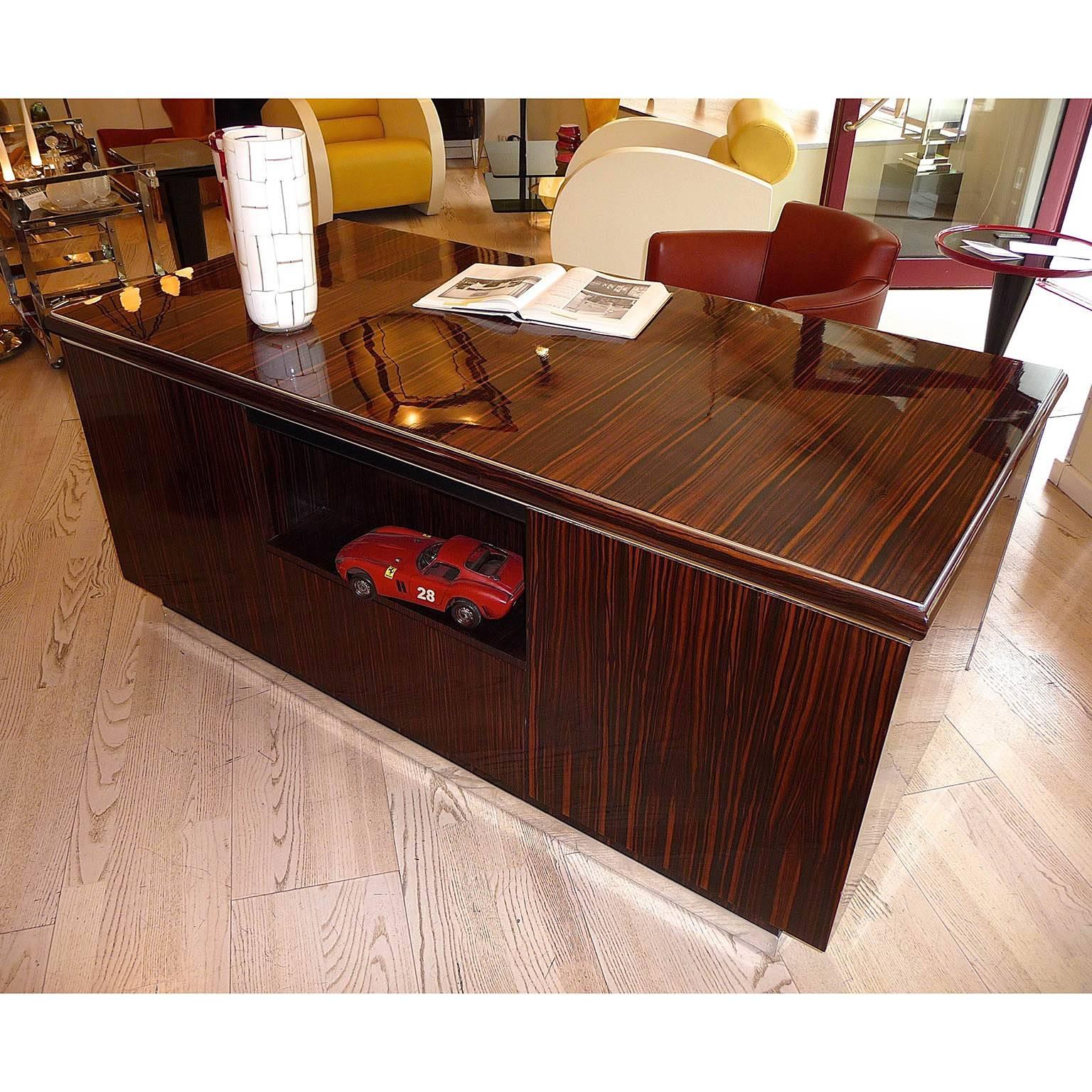 Lacquered Art Deco Desk by Bruno Paul Deutsche Werkstätten Hellerau, Germany, 1935