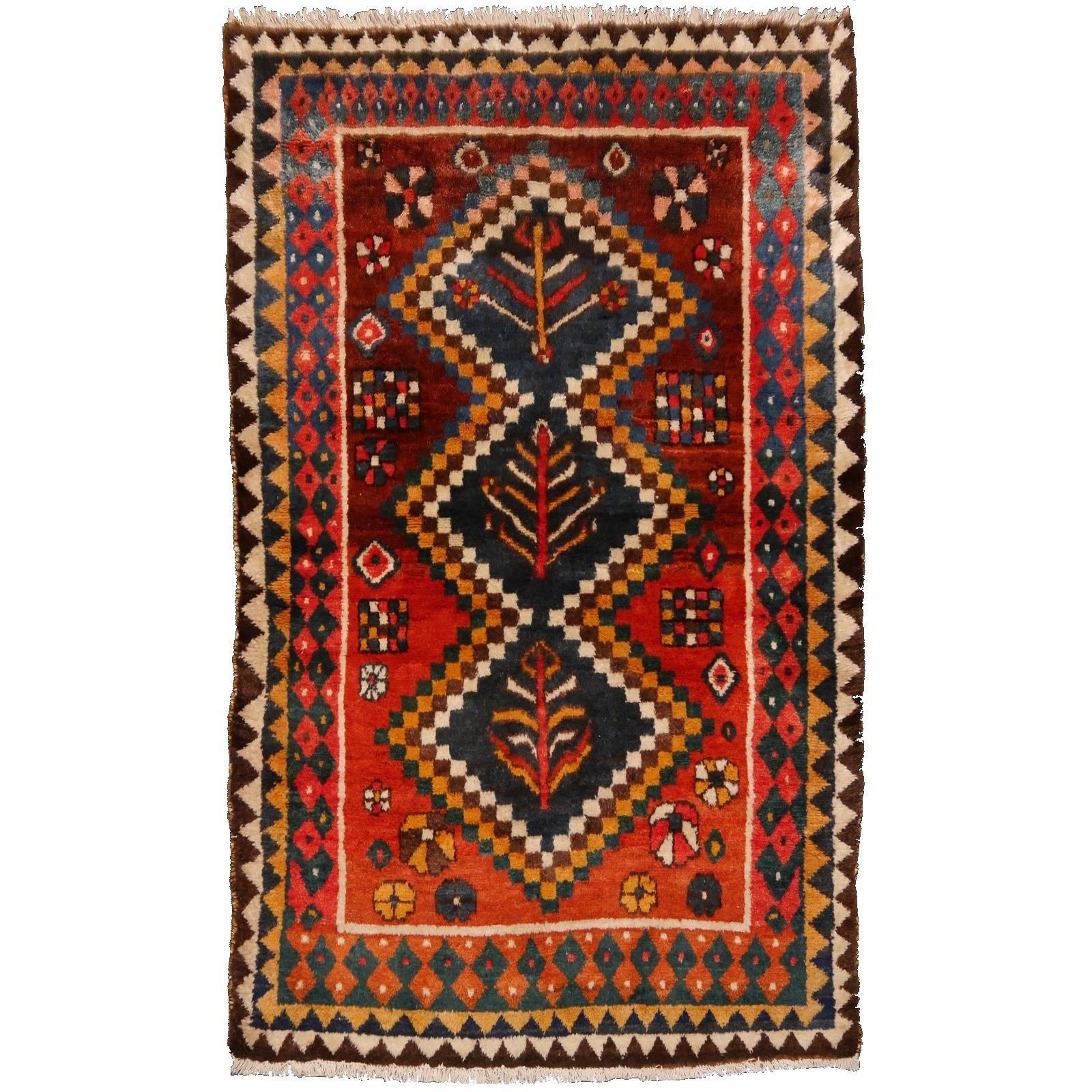 Persian Rug Bakhtiar Khersak Semi Antique