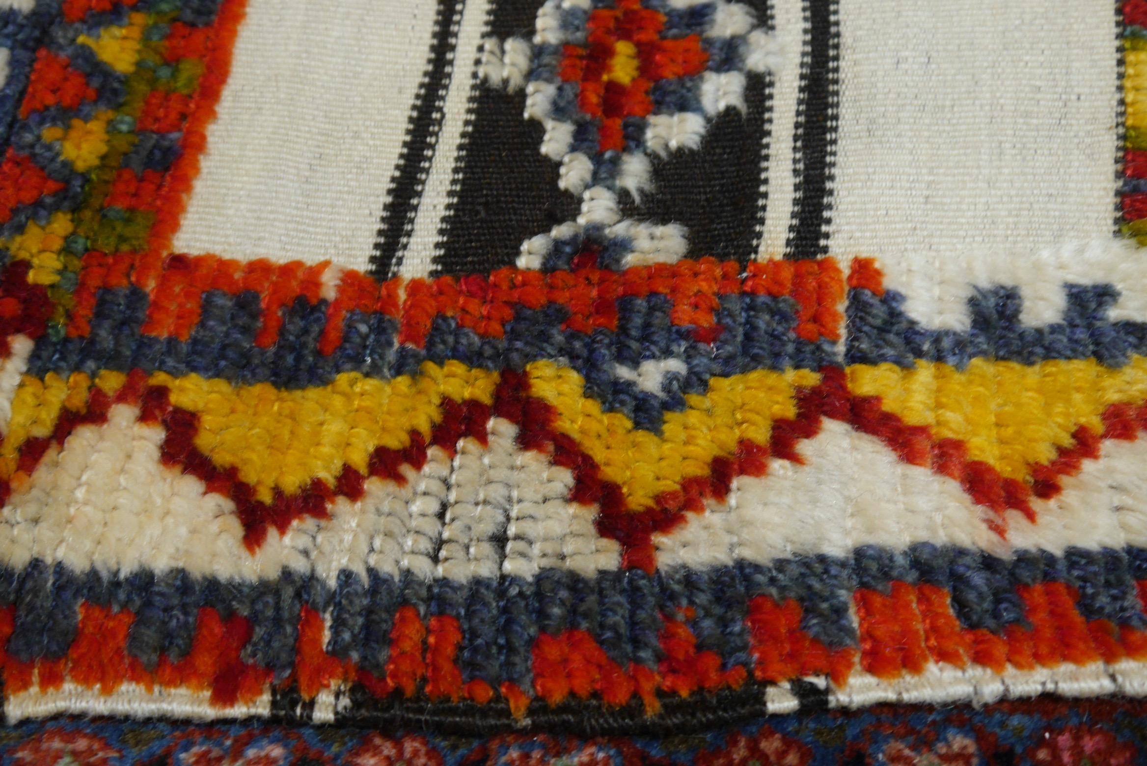 Late 20th Century Vintage North African Berber Long Rug