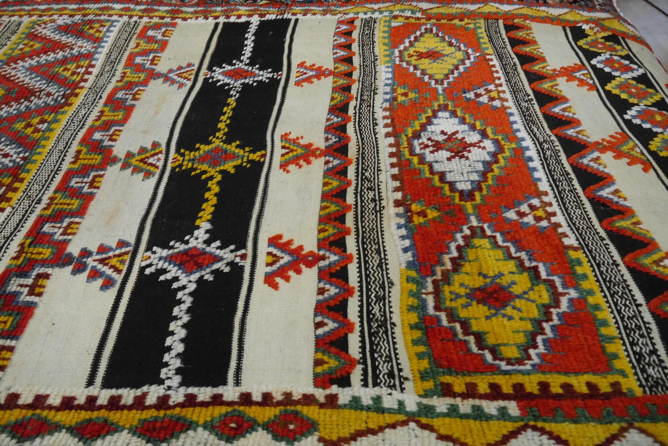 Vintage North African Berber Long Rug 2