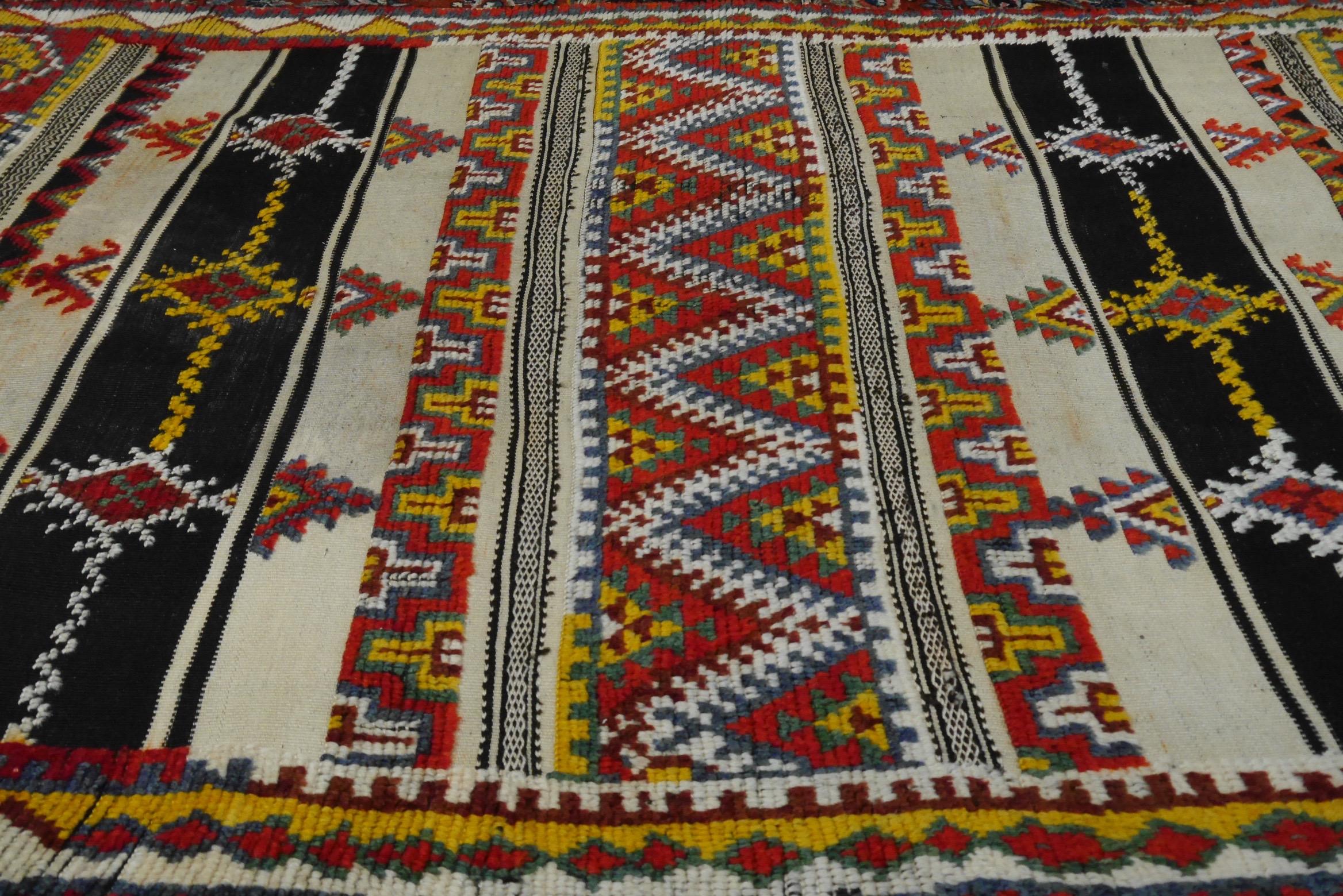 Vintage North African Berber Long Rug 3