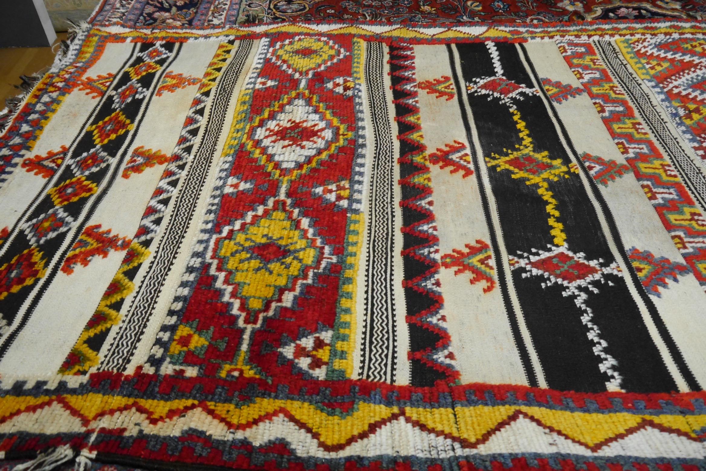 Vintage North African Berber Long Rug 4