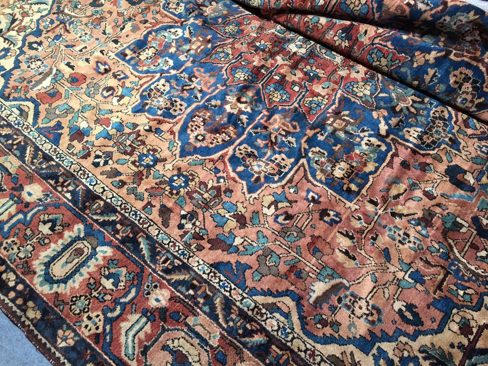 Oversize Antique Bakhtiari Carpet 1