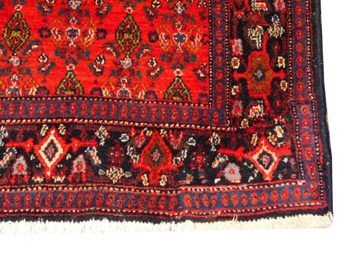 Vintage tribal rug hand-knotted Midcentury For Sale 2