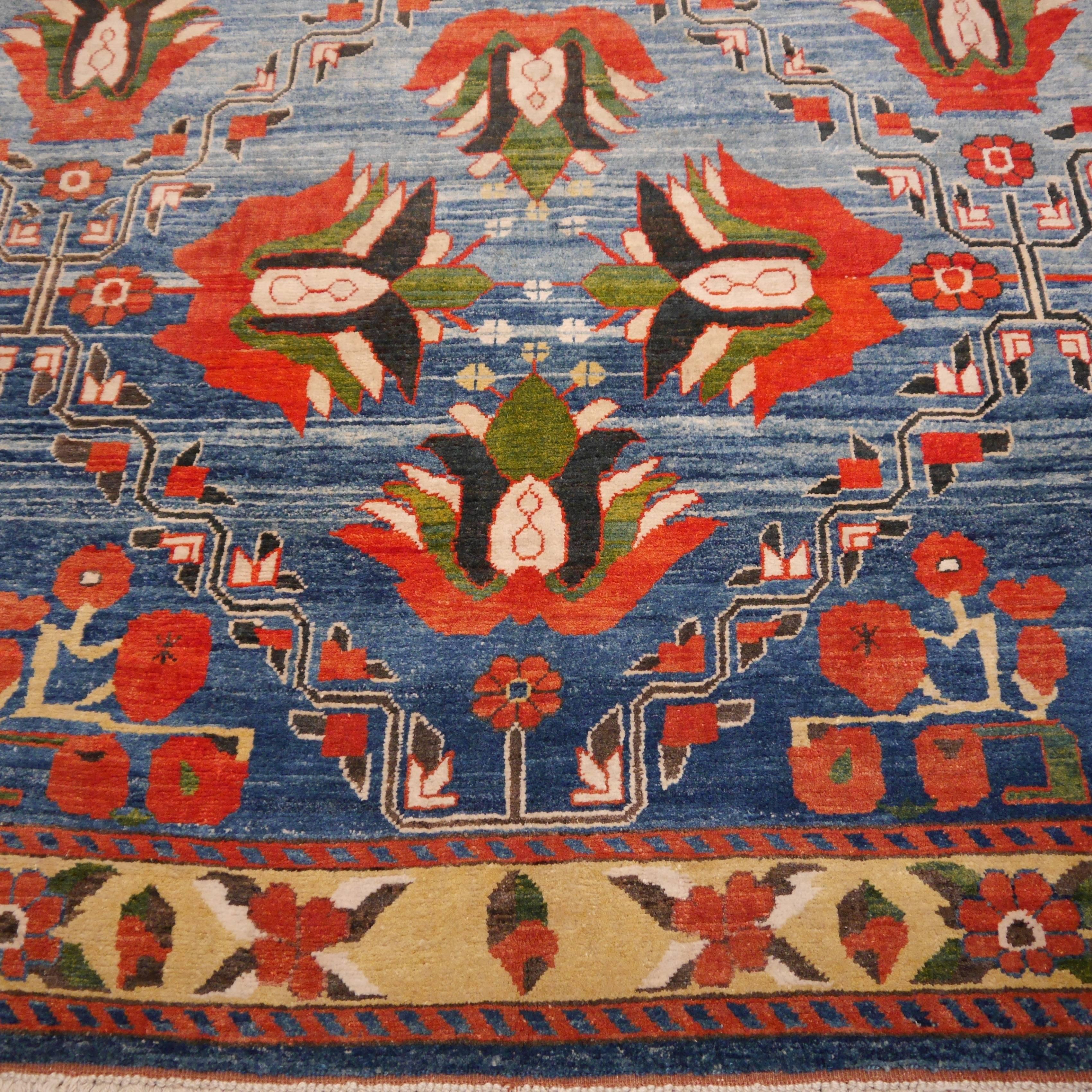 blue turkish carpet