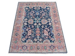 Heriz Rug Hand Knotted Low Wool Pile Vintage Look Djoharian Collection